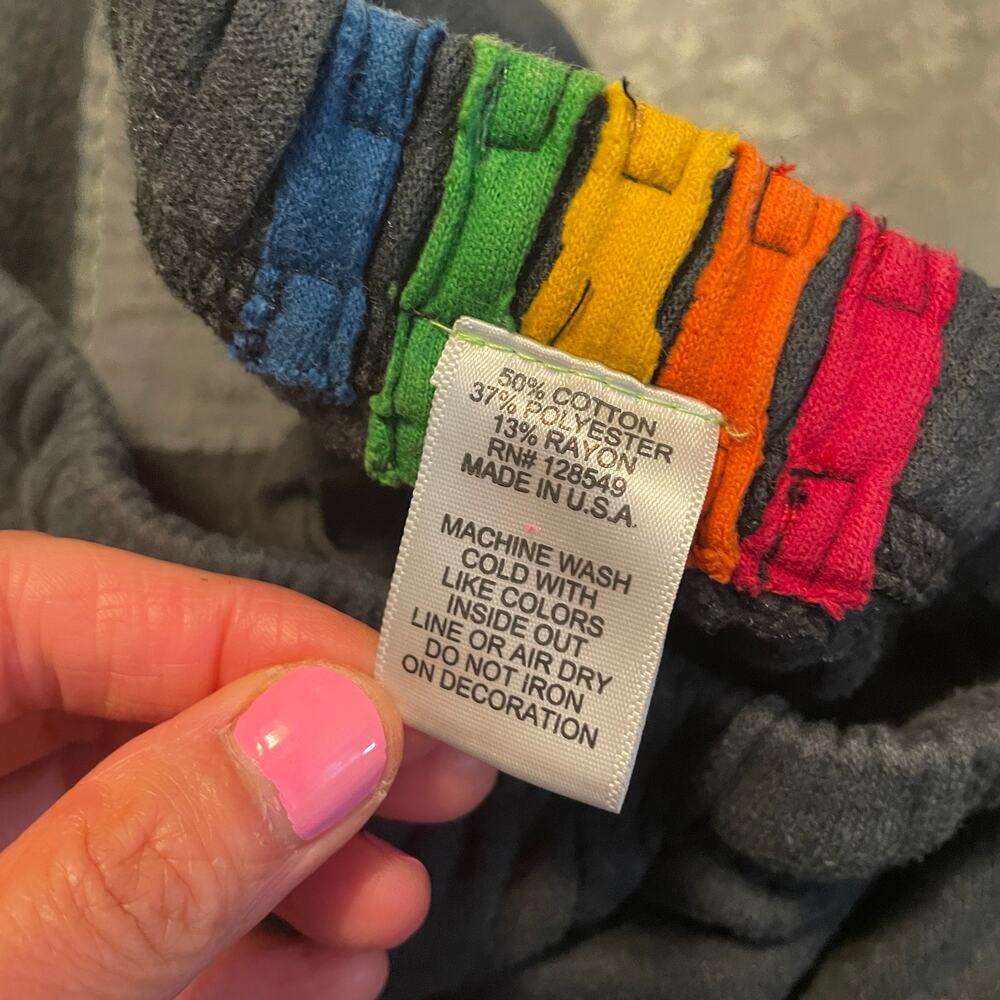 Aviator Nation 5 Stripe Charcoal Gray Sweatpants Womens Medium Athleisure Pants - Picture 6 of 11